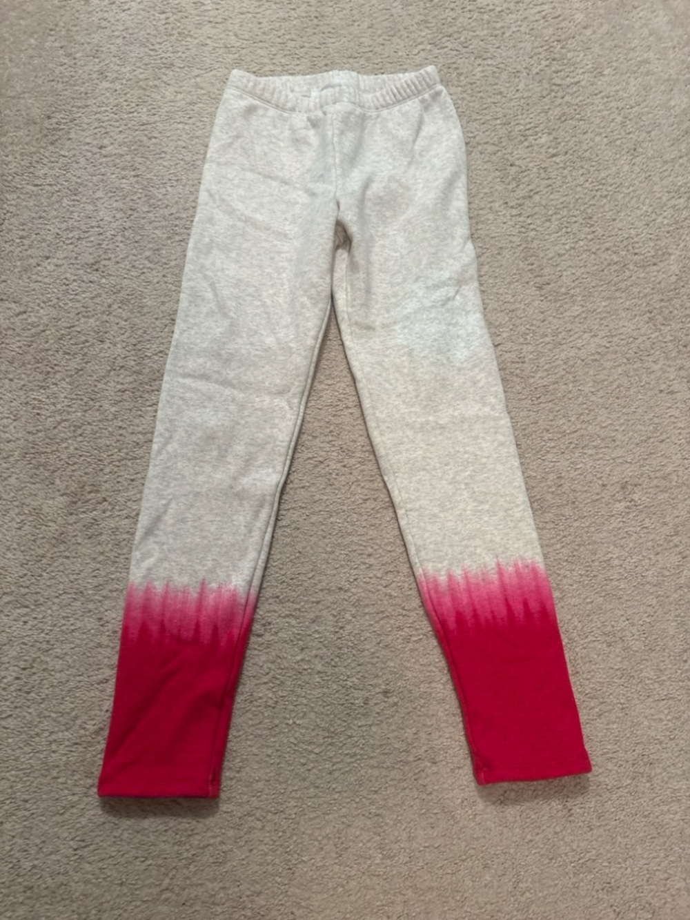 Gap Kids Ombre Leggings XL Gray Pink Dip Dye